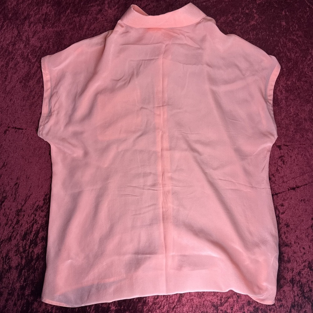 Tommy Bahama Women Pink Medium Sleeveless Button-Down Shirt‎ M Thin - Picture 11 of 11
